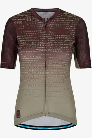 Kilpi Khaki-vínový dámský cyklistický dres RITAEL-W