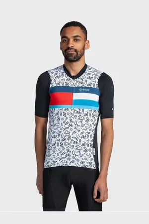 Kilpi Černo-bílé pánské sportovní vzorované tričko RIVAL