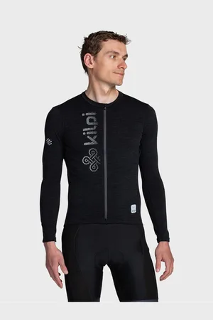 Kilpi Černé pánské sportovní tričko na zip SONET