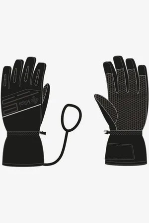 Kilpi Černé unisex lyžařské rukavice CEDRIQ