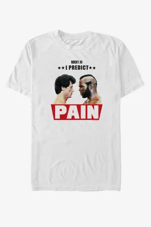 ZOOT FAN. Bílé unisex tričko Rocky I Predict Pain