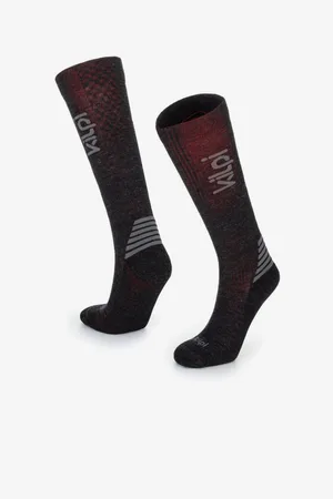 Kilpi Vínovo-černé unisex sportovní podkolenky PEROSA