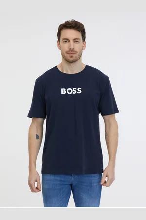 HUGO BOSS Tmavě modré pánské tričko