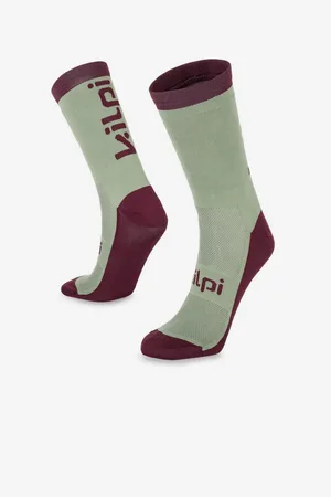 Kilpi Vínovo-zelené unisex sportovní ponožky Boreny