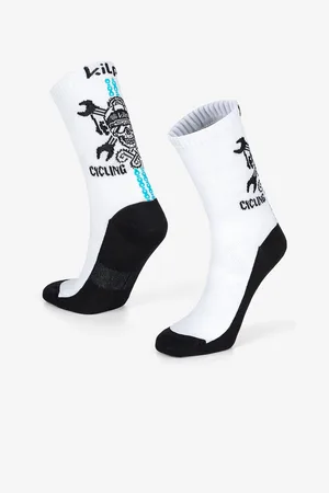 Kilpi Černo-bílé unisex sportovní ponožky Spurt