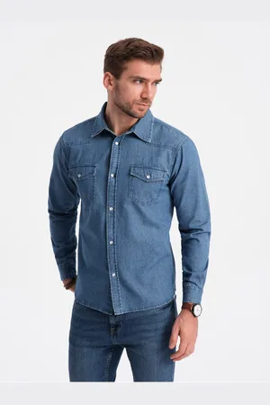 Ombre Clothing Pánská džínová košile