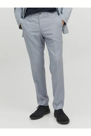JACK & JONES Světle modré pánské kalhoty Solaris