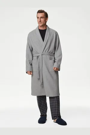 Marks & Spencer Šedý pánský lehký župan