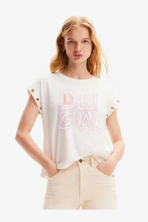 Desigual Krémové dámské tričko Berlin