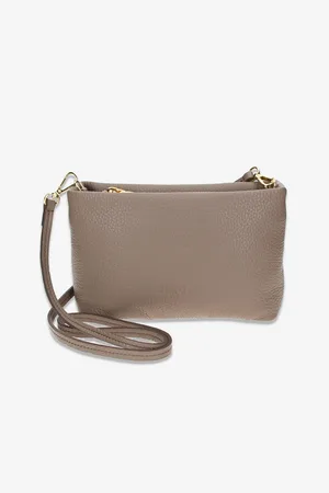 Elega Dámská kožená crossbody kabelka Fluffy