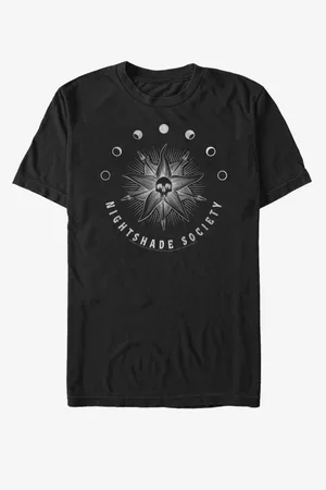 ZOOT FAN. Černé unisex tričko MGM Night Shade Society Moon