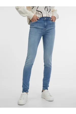 Pieces® Světle modré skinny fit džíny Delly