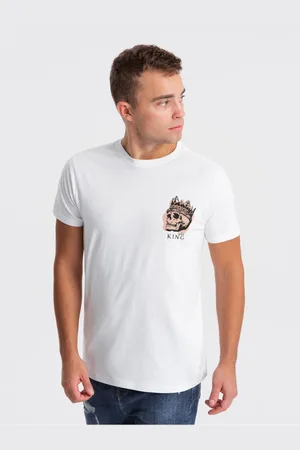 Ombre Clothing Bílé pánské tričko