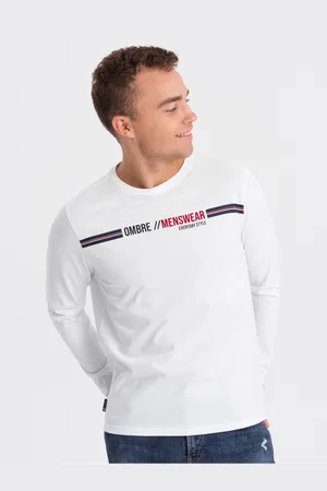 Ombre Clothing Bílé pánské tričko
