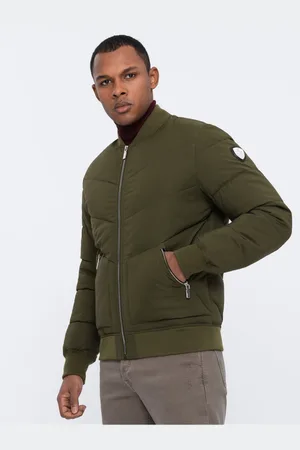 Ombre Clothing Pánský prošívaný bomber