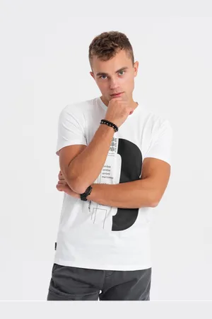 Ombre Clothing Bílé pánské tričko