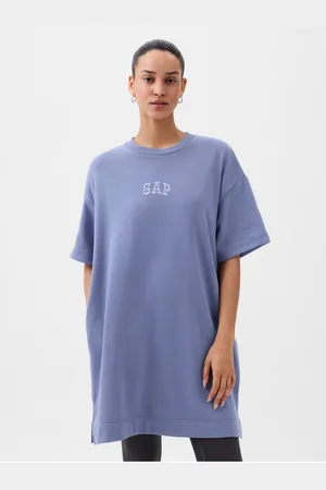 GAP Modré dámské oversize šaty