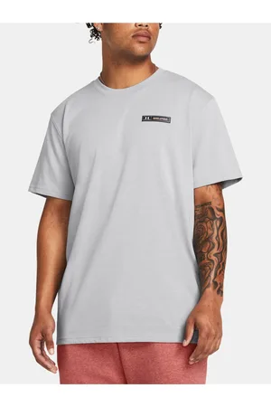 Under Armour Světle šedé tričko UA HW ARMOUR LABEL SS