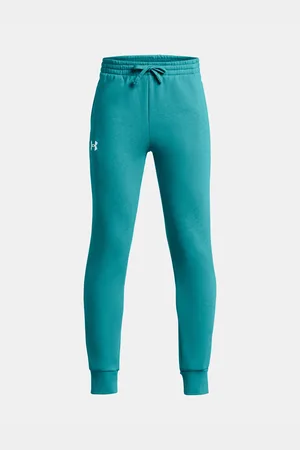 Under Armour Petrolejové tepláky UA Rival Fleece Joggers