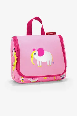 Reisenthel Holčičí kosmetická taška s motivem slona Toiletbag S Kids Abc friends pink