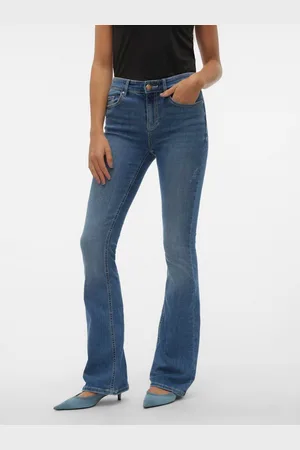 VERO MODA Modré dámské flared fit džíny Flash