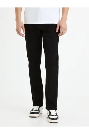 Celio Černé pánské straight fit džíny C15