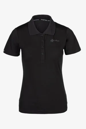 Kilpi Černé dámské sportovní polo tričko COLLAR