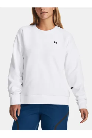 Under Armour Mikina Unstoppable Flc Crew-WHT