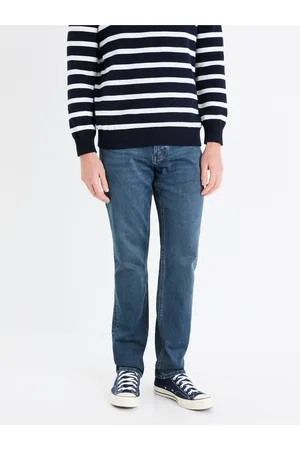 Celio Modré pánské straight fit džíny Stlmaille