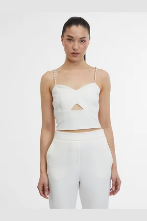 ORSAY Krémový dámský crop top