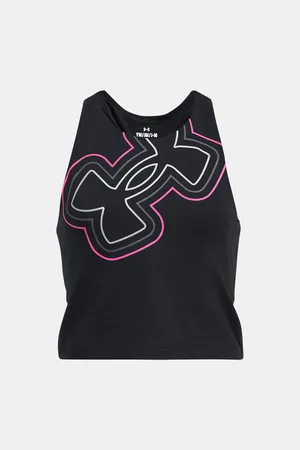 Under Armour Černé sportovní tílko Motion Branded Crop Tank