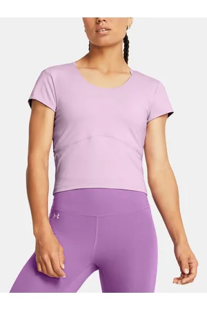 Under Armour Světle fialové sportovní tričko Meridian SS Fitted