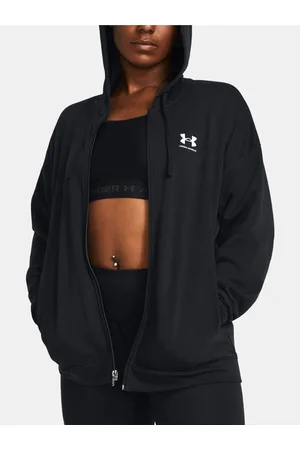 Under Armour Černá mikina UA Rival Terry OS FZ Hooded
