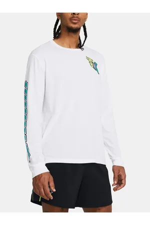 Under Armour Bílé tričko UA RUN ANYWHERE LS
