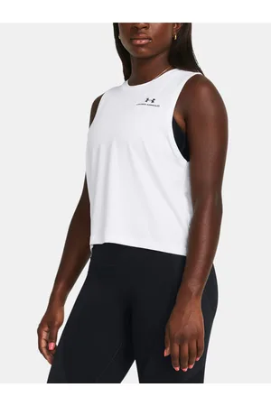 Under Armour Bílé sportovní tílko Vanish Energy Crop Tank