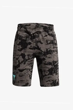 Under Armour Tmavě šedé kraťasy Pjt Rck Boys Terry Short Pt