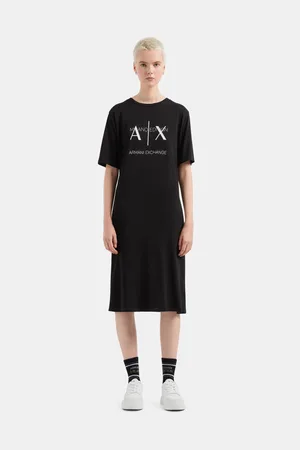 Armani Exchange Černé dámské šaty