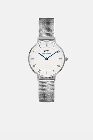 Daniel Wellington Stříbrné dámské hodinky Mesh Petite Sterling