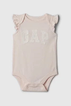 GAP Světle růžové holčičí body s volánky