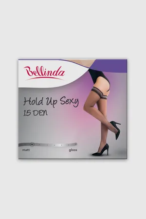 Bellinda Tělové dámské samodržící punčochy Hold Up Sexy 15 DEN