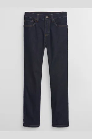 GAP Tmavě modré klučičí straight fit džíny
