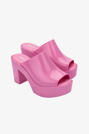Melissa Růžové dámské pantofle na podpatku Mule AD