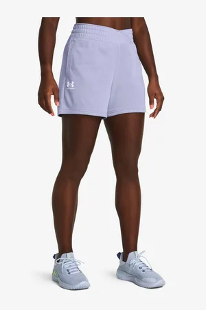 Under Armour Světle fialové dámské sportovní kraťasy UA Rival Terry Short
