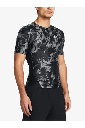 Under Armour Černé pánské vzorované tričko UA HG Iso-Chill Prtd SS