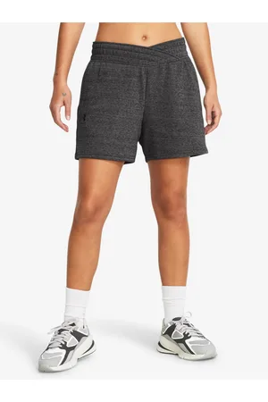 Under Armour Tmavě šedé dámské sportovní kraťasy UA Rival Terry Short