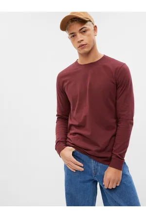 GAP Vínové pánské basic tričko