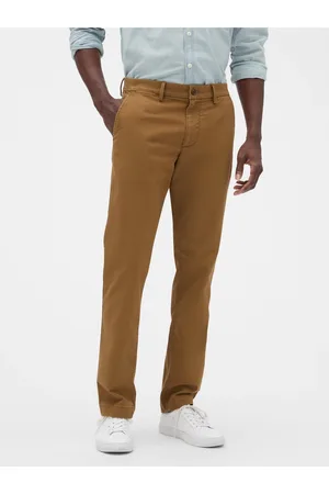 GAP Hnědé pánské kalhoty Slim Fit