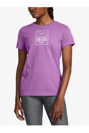Under Armour Fialové dámské sportovní tričko UA BOX WDMK ORIGINATORS SS