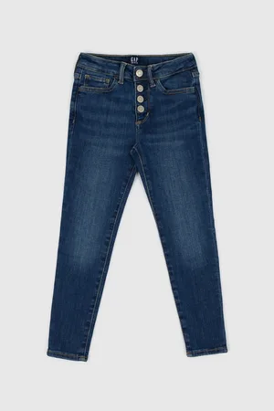 GAP Tmavě modré holčičí džíny high rise jegging
