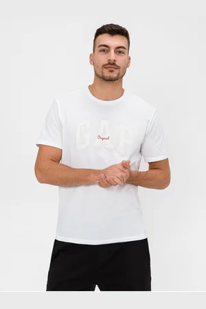 GAP Bílé pánské tričko Logo